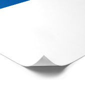 Flagge von Assen Poster (Ecke)