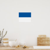 Flagge von Assen Poster (Küche)