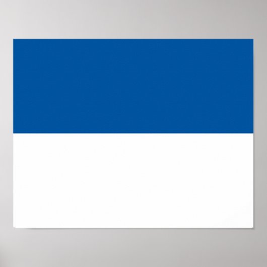 Flagge von Assen Poster (Vorne)