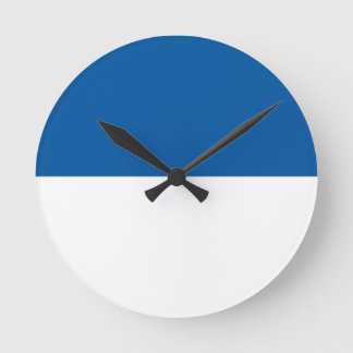 Flagge von Assen Runde Wanduhr
