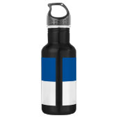 Flagge von Assen Trinkflasche (Rückseite)