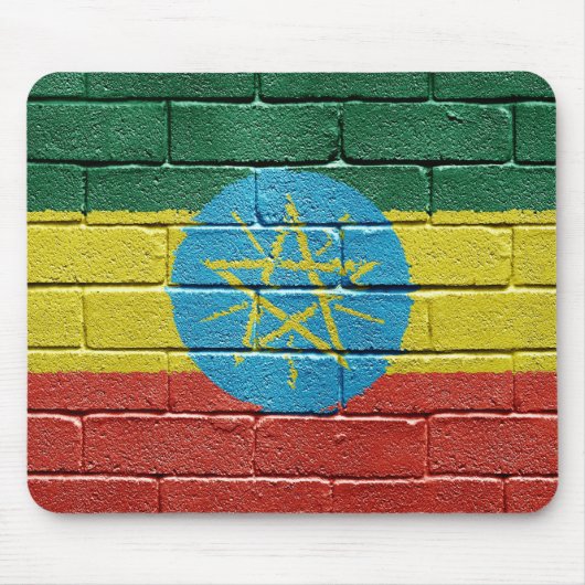 Flagge von Äthiopien Mousepad (Vorne)