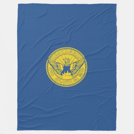 Flagge von Atlanta, Georgia Fleece Blanket (Vorderseite)