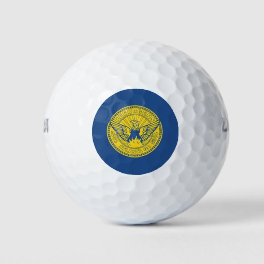 Flagge von Atlanta, Georgia Golf Balls Golfball (Vorderseite)