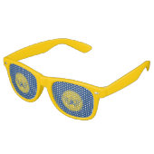 Flagge von Atlanta, Georgia Retro-Sonnenbrille Partybrille (Schrägansicht)