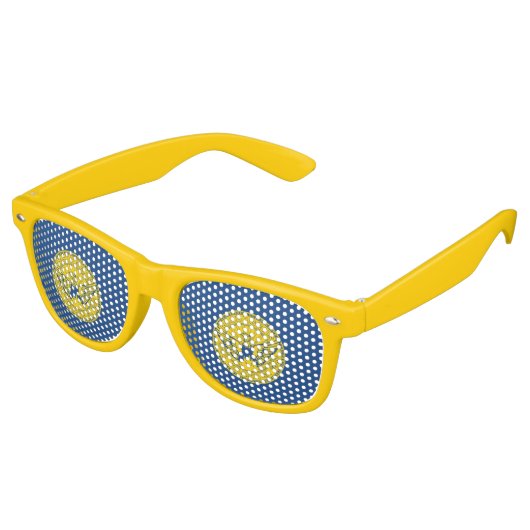 Flagge von Atlanta, Georgia Retro-Sonnenbrille Partybrille (Schrägansicht)
