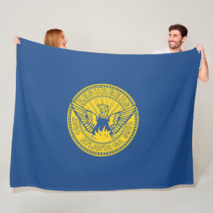 Flagge von Atlanta (Georgia, USA) Fleecedecke