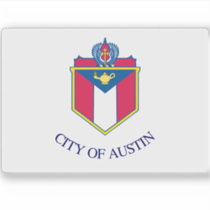 Flagge von Austin, Texas Aufkleber