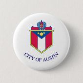 Flagge von Austin, Texas Button (Vorderseite)