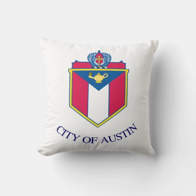 Flagge von Austin, Texas Kissen (Vorderseite)