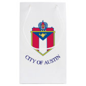 Flagge von Austin, Texas Kleine Geschenktüte (Rückseite)