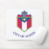 Flagge von Austin, Texas Mousepad (Mit Mouse)