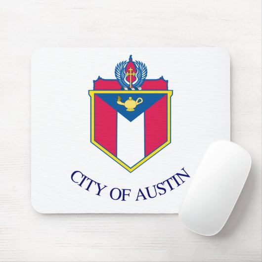 Flagge von Austin, Texas Mousepad (Mit Mouse)