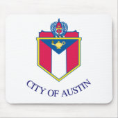 Flagge von Austin, Texas Mousepad (Vorne)