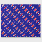 Flagge von Australien - australische Flagge Geschenkpapier (Flach)