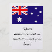 Flagge von Australien Einladung (Vorne/Hinten)
