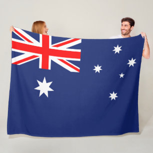 Flagge von Australien groß Fleecedecke
