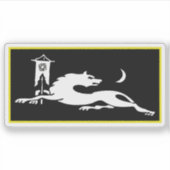 Flagge von Avars oder Maharuls (v2), Aserbaidschan Aufkleber (Vorderseite)