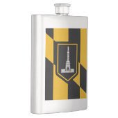 Flagge von Baltimore, Maryland Hip Flask Flachmann (Rechts)