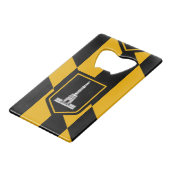 Flagge von Baltimore, Maryland Kreditkartenoper Geldbeutel Flaschenöffner (Vorderseite Schrägansicht)