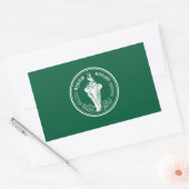 Flagge von Bangkok, Thailand Rechteckiger Aufkleber (Umschlag)