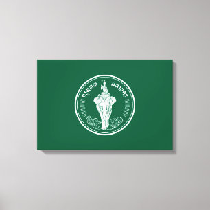 Flagge von Bangkok (thailändische Hauptstadt City) Leinwanddruck