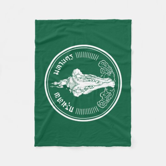 Flagge von Bangkok, thailändisches Fleece Blanket (Vorderseite)