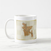 Flagge von Bangladesch + Karte Tasse (Links)