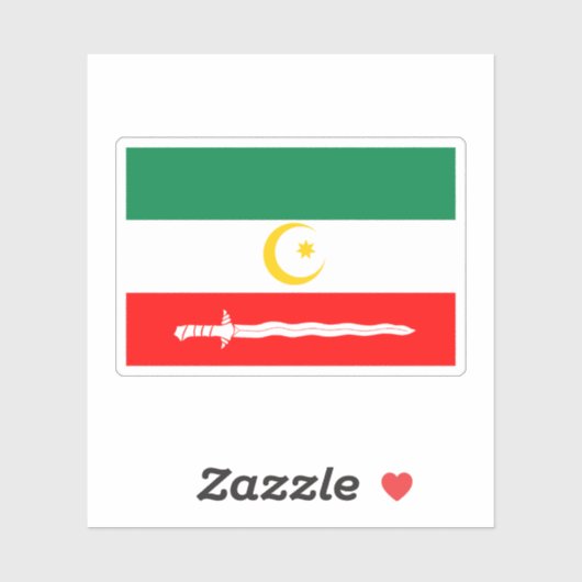 Flagge von Bangsamoro Aufkleber (Blatt)