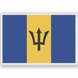 Flagge von Barbados Aufkleber