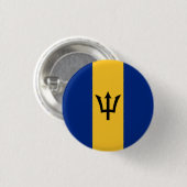 Flagge von Barbados Button (Vorne & Hinten)