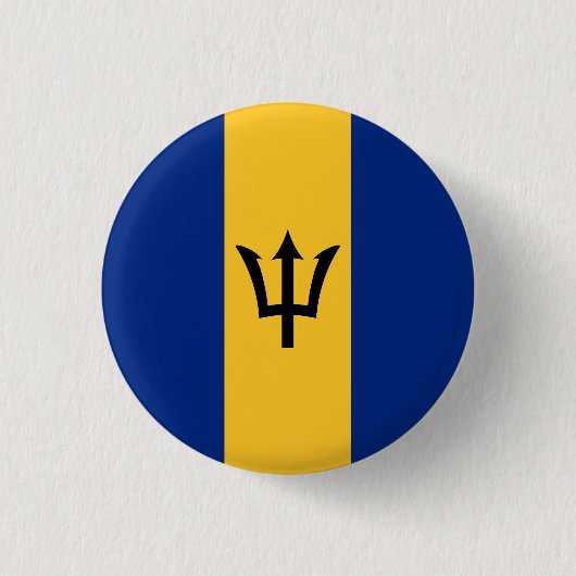 Flagge von Barbados Button (Vorderseite)