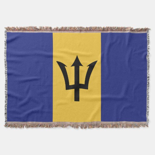 Flagge von Barbados Decke (Vorderseite)