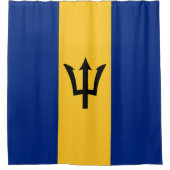 Flagge von Barbados Duschvorhang (Vorderseite)