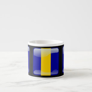 Flagge von Barbados Espressotasse
