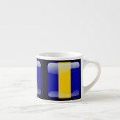 Flagge von Barbados Espressotasse (Rechts)