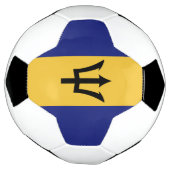 Flagge von Barbados Fußball (Gedreht)