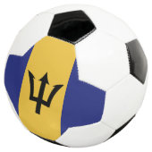 Flagge von Barbados Fußball (Dreiviertel)