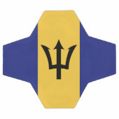 Flagge von Barbados Fußball (Flach)