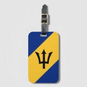 Flagge von Barbados Gepäckanhänger (Vorderseite Vertikal)