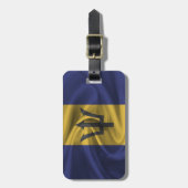 Flagge von Barbados Gepäckanhänger (Vorderseite vertikal)