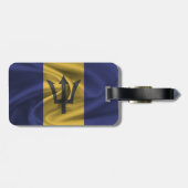 Flagge von Barbados Gepäckanhänger (Rückseite horizontal)