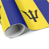 Flagge von Barbados Geschenkpapier (Rolleneckpunkt)