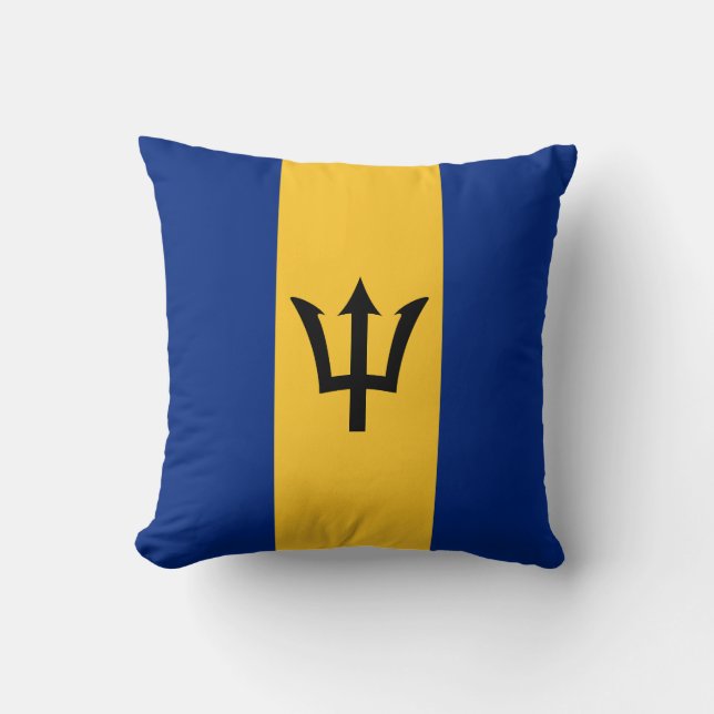 Flagge von Barbados Kissen (Vorderseite)