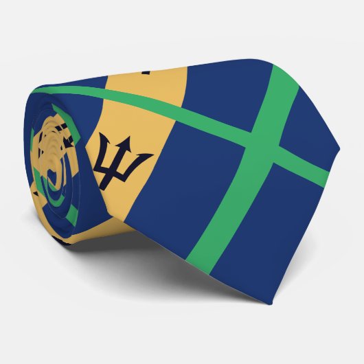 Flagge von Barbados Krawatte (Gerollt)