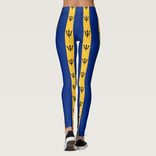 Flagge von Barbados Leggings (Rückseite)