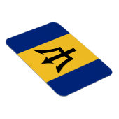 Flagge von Barbados Magnet (Rechte Seite)