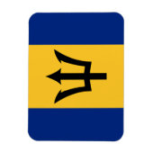 Flagge von Barbados Magnet (Vertikal)