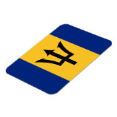 Flagge von Barbados Magnet (Linke Seite)
