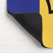 Flagge von Barbados Mousepad (Ecke)